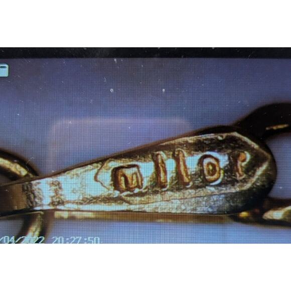 Estate Milor Italy 14K Yellow Gold Figaro Chain Bracelet Paperclip 7.5” .81g - Picture 5 of 7